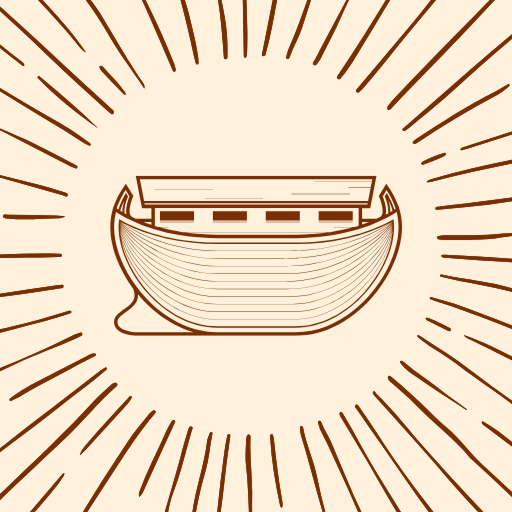 BudgetArk - hand-drawn ark with sunburst